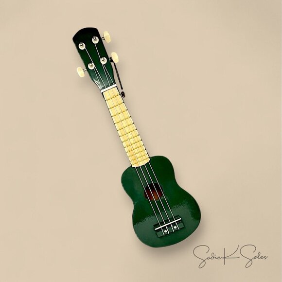 Toy Ukulele - Green Wooden Instrument for Kids - Hearth & Hand Magnolia 2025 - Picture 4 of 5